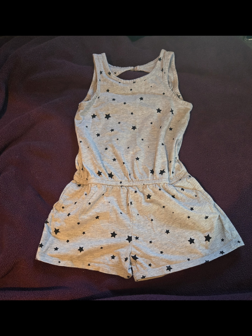 GAP Grey Star Tank Romper-XS Kids